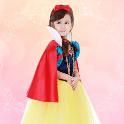 China Cotton blend Children's Snow White dress Girl's Christmas Halloween dress show dress costume for sale