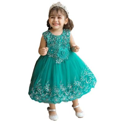 China Anti-wrinkle Amazon Children's Dress Flower Children's wedding Fluffy tulle dress girl display for sale