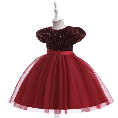 China Girls Amazon spliced sequin children's dress Pompadour for girls June 1 piano Dress for Girls Princess Dress for sale