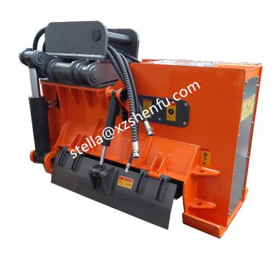 China Construction worksÂ   Efficient Excavator Hydraulic Tilting Tree Mulcher Made in China for sale