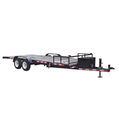 China Truck Trailer Tilt Car Trailer 2 Axle Car Carrier Trailer Car Towing Camper Van Equipment Selling Trailer for sale