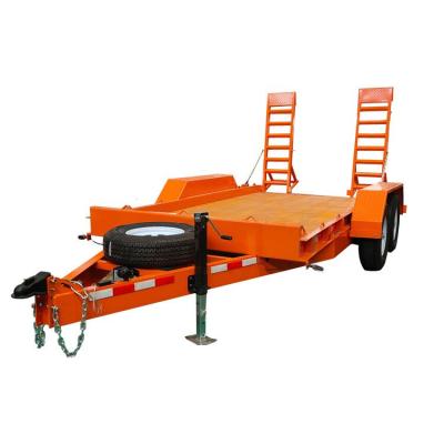 China Car transport brake system gear trailer with ramps for sale