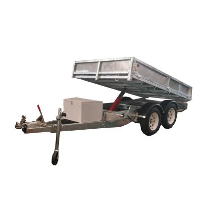 China Excavator and machine plus mini Axle Gavlavnized Utility Trailer Tipping tandem for sale