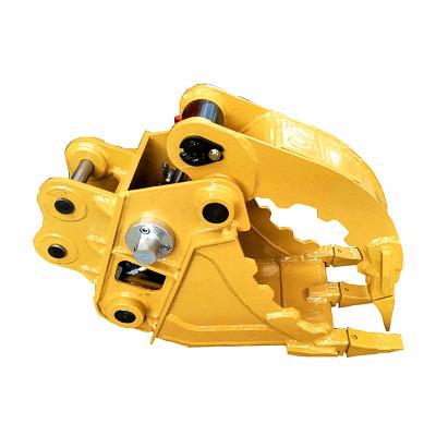 China 1.5T Excavator 1.5 Ton Excavator Grab Bucket Multi Inch Hydraulic Bucket Grapple for sale