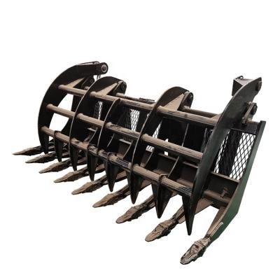 China High Efficiency 72 Inch Skid Bullet Root Rake Grapple for sale