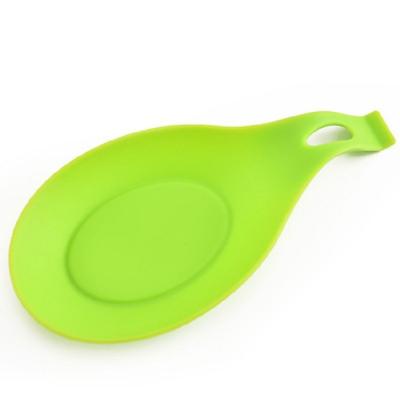 China BPA Free Hot Selling Holder Kitchen Tool Handle Colorful Silicone Spoon Tray for sale