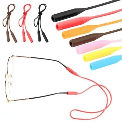 China Innovative Design Elastic Cord Holder Silicone Chain Strap Grip Glasses Non Slip Retainers Glasses Tie Eye Glass Cord Monocle for sale