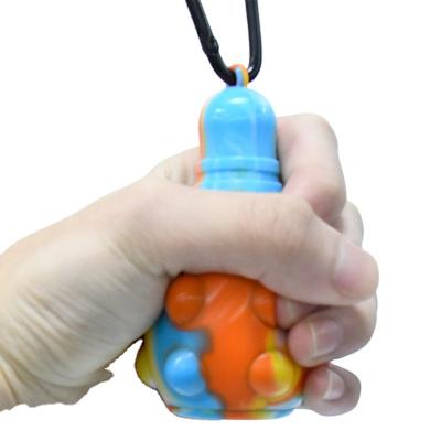 China Toy Popular Pop Bubble Silicone Bowling Squeeze Wiggles Toy for sale