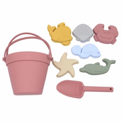 China Cheap Price Silicone Kids Toys Colorful Outdoor Silicone Bucket Beach Sand Toy For Child for sale