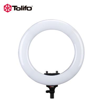 China Tolifo 25W 18inch Bi Color Led Ring Light for Selfie, Live Streaming, YouTube Videos, Makeup Artist R-1825B Lite for sale