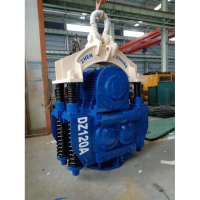 China Construction worksÂ   For DZ120A Electric Crane Vibro Hammer With Pipe Pile Clamp for sale