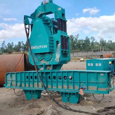 China Pile Drive Vibro 240kw Hammer Exported To Philippines Driving Steel Tube Green To Do Construction Work With SUNWARD Rotary Drilling Rig for sale