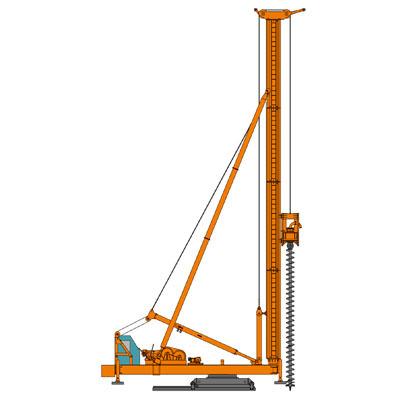 China Building Material Shops Long Basic Screw Auger , Bored Pile Machine For 25-35m for sale