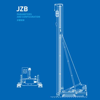 China Construction Material Stores JZB120 Crawler Ram Ground Screw Piling Auger for sale