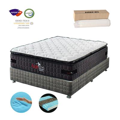 China Cooling Sleep Latex Gel Well Memory Foam Pocket Size King Queen Top Box Spring Hybrid Medium Firm Bed Springs for sale