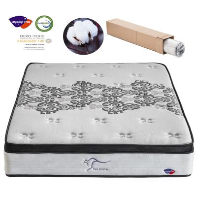 China Foldable flame retardant UK standard pocket spring beds mattress gel infused memory foam matress box spring for sale