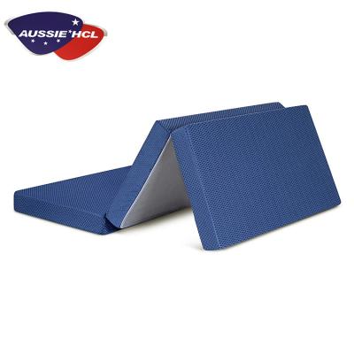 China Foldable Customizes Easy Carry Travel Portable Foam Folding Floor Memory Fabric Outdoor Size Mattress zu verkaufen