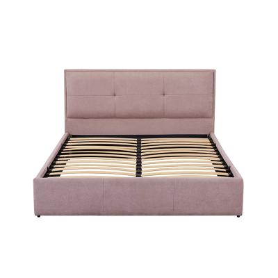 China Eco-Friendly Wood Modern Furniture Fabric Bed Frame Modern Soft Bedroom Storage Beds Frame for sale