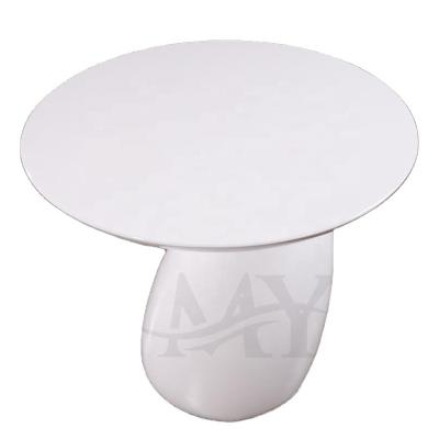 China Modern Designer Hot Extendable Colorful Fiberglass Green The Round Table Living Room Coffee Tea Table for sale