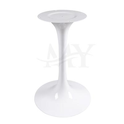 China Modern White Furniture Dining Table Leg Metal Leg Round Dining Table Oval Bracket Tulip High Quality Solid Black Cast Aluminum OEM for sale