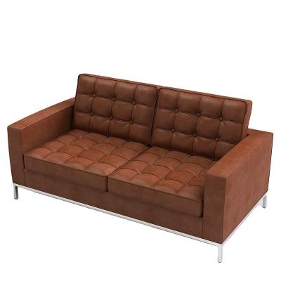 China Velvet Home Furniture Stainless Steel Leather Convertible Two Seat For Living Room Sofa Living Room Modern High Quality Furniture for sale