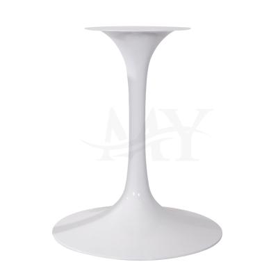 China Modern Nordic White Leisure Dining Table Make Your Own Furniture Leg Around Commercial Restaurant Trumpet Tulip Table Base for sale