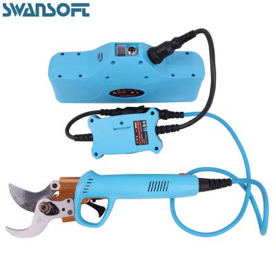 China Hot sale 45mm diameter lithium ion branches cut pruner battery operated shear with anti-slip handle for sale