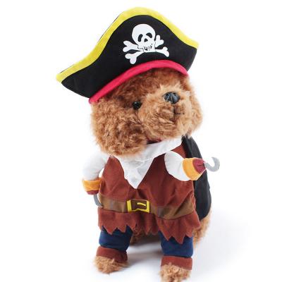 China Wholesale Profession Equipment Pirate Dog Funny Stocked Cat Halloween Clothes Costume For Puppy for sale