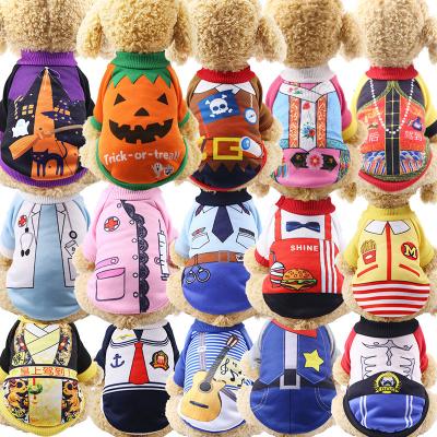 China Trick Treat Pumpkin Witch Halloween Bulk Stocked Dog Costume Clothes for sale