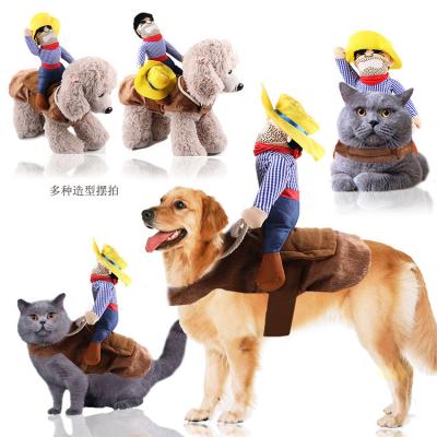 China Fashion Manufacture Funny Supply Coat Santa Claus Dog Clothing Pet Christmas Custom Stocked Costume for sale