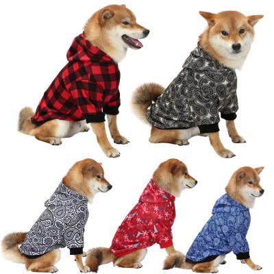 China Wholesale Dog Hoodie Christmas Stocked Soft Warm Pet Clothes Big Dog Sweatshirt For Large Dogs for sale