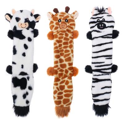 China Small Plush Cute Natural Puppy Animals Stocked Durable Dog Chew No Crease Dog Stuff Squeaky Toy for sale