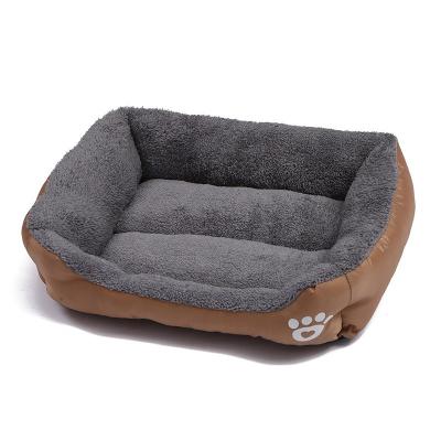 China Wholesale Custom Breathable Double Sided Dog Sofa Bed Stocked Double Sided Pet Beds And Accessories Large Dog Nest Rectangle Pet Cat Beds for sale