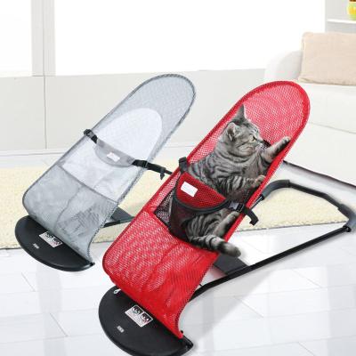 China Dropshippings Summer Stocked Washable Adjustable Portable Folding Elevate Dog Bed Rocking Chair for sale