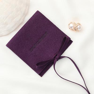 China 50 Luxury Elegant Custom Microfiber Jewelry Bags, Jewelry Gift Packaging Bags, Jewelry Pouches With Custom Logo for sale