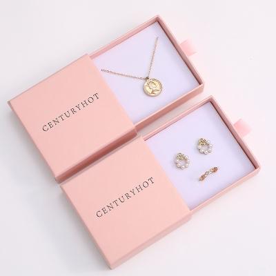 China Morden 9*9cm dark pink jewelry paper box, personalized drawer package box bracelet earrings paper box with logo for sale