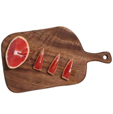 China Minimalist wooden cutting plate for serving, acacia chopper for vegetables, meat, bread cheese pizza platter for sale