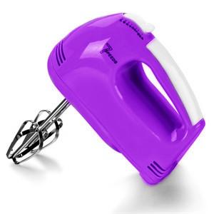 China Purple Egg Beater Electric Hand Mixer Hand Held Electric Whisks With Rejection Button for sale