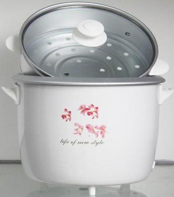 China Professional 1.0 Liter Commercial Drum Rice Cooker with alu. steamer & glass lid for sale