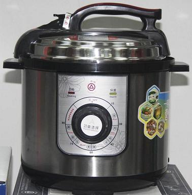 China mechanic design of electric pressure cooker with signal painting of inner pot for sale