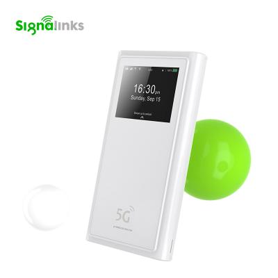 China Signalinks 802.11ax 5000mAh Battery Home Mobile Hotspot Wireless Portable 5G Mifis Router for sale