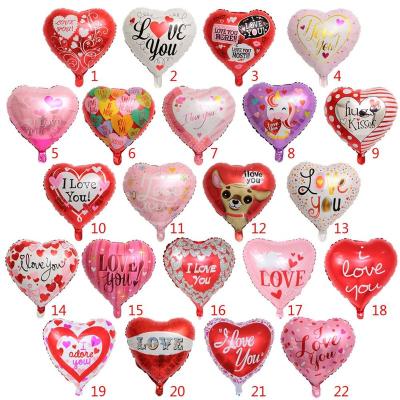 China Toy High Quality Factory Wholesale 18inches Love Foil Balloons Helium Foil Balloons Valentines Day Party Decorations Gift for sale