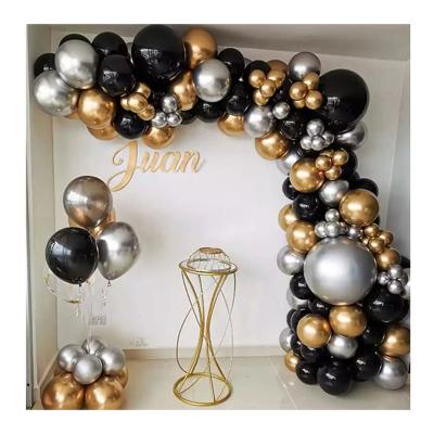 China Party Decoration Multi Size Party Theme Latex Balloon Set DIY Christmas Birthday Wedding Decoration Chrome Gold Balloon Arch Kit for sale