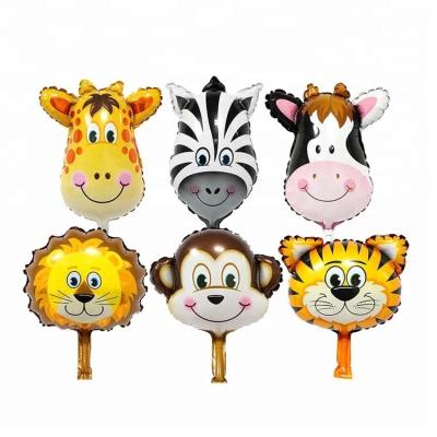 China Eco-friendly Wholesale Mini Animal Cartoon Foil Balloon Kid Gift For Party Decoration for sale