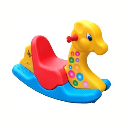 China Kids Ride On Baby Toy Horse Rider Easy Tricolor Hot Selling Baby Toy Kids Durable Plastic Home Indoor Safety Rider For Kids Garden Nursery for sale