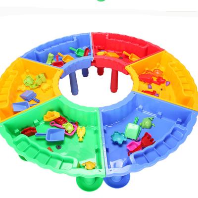 China Chinese Kids Furniture Safety Plastic Play Colorful Water Sand Table for sale