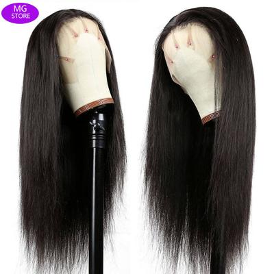 China Straight 50 Inch Brazilian Hair 13*6 Lace Front Wigs Bone Straight Human Hair Wig For Black Women for sale