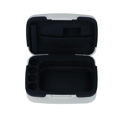 China High Quality Waterproof ABS Hearing Aid Case With Battery Slots 87.8*69.4*33.3mm for sale