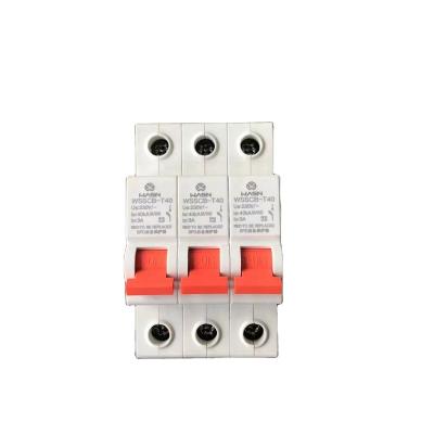 China Wholesale AC Surge WSSCB-T40 31P 2P 3P 4P 40KA SPD Voltage Protector Backup Device WSSCB-T40 for sale