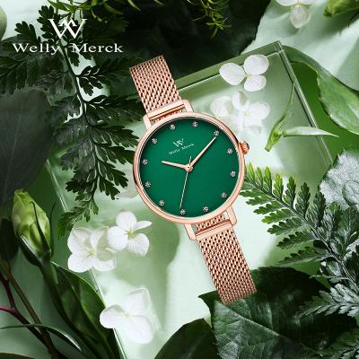 China Automatic date high quality luxury ladies watch classic fashion wrist women quartz waterproof leather watch for women for sale